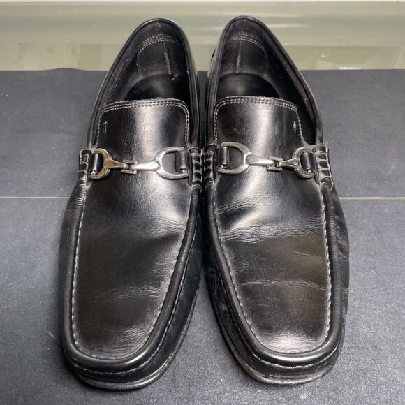 Donald J Pliner Darrin Horsebit Loafers Mens Size 11.5 Black - Picture 1 of 9